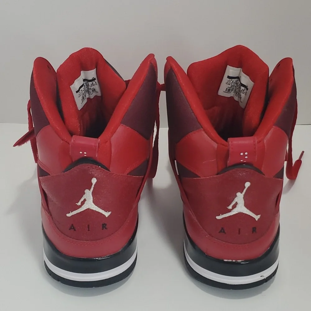Jordan Flight 45 High Men Basketball, Size 11½, Red - Picture 10 of 15
